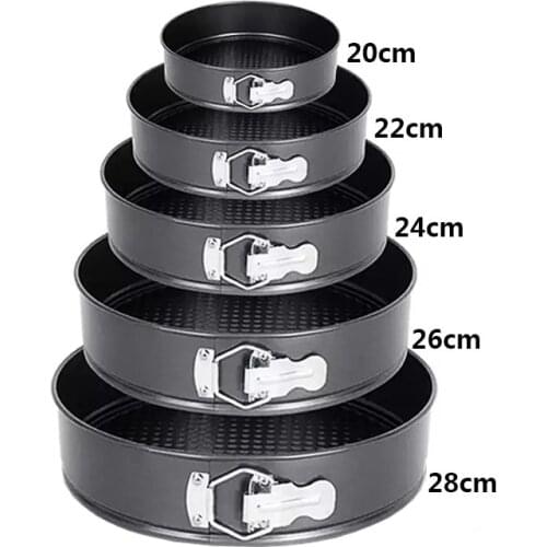 22/28cm Round Shape Baking Mold Metal Cake Baking Pan Removable Bottom Baking Form Tray Cake Decoration Tool