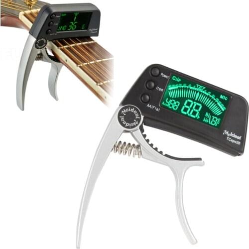 Meideal TCapo20 Guitar Capo Tuner with LED Display + High Sensitivity Accuracy for Chromatic / Guitar / Bass / Ukulele / Violin