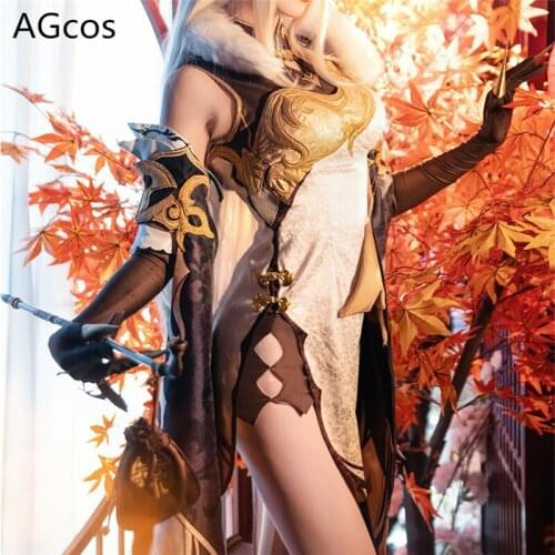 Genshin Impact Ningguang Cosplay Costume Woman Sexy Dress Christmas Gift Outfits Game Cosplay Clothes