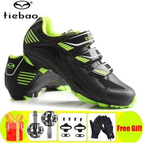 Tiebao Sapatilha Ciclismo MTB Cycling Shoes Men Outdoor Sports Self-locking Mountain Bike Sneakers Racing Women Bicycle Shoes