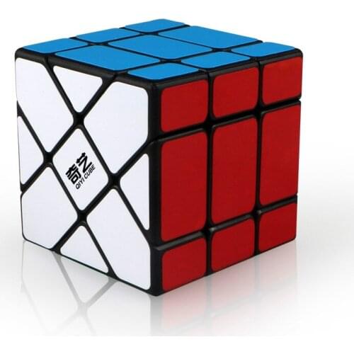 Qiyi Speed 3X3X3 Fisher Cube Magic Cubes Speed Puzzle Learning Educational Toys For Children Kids cubo magico