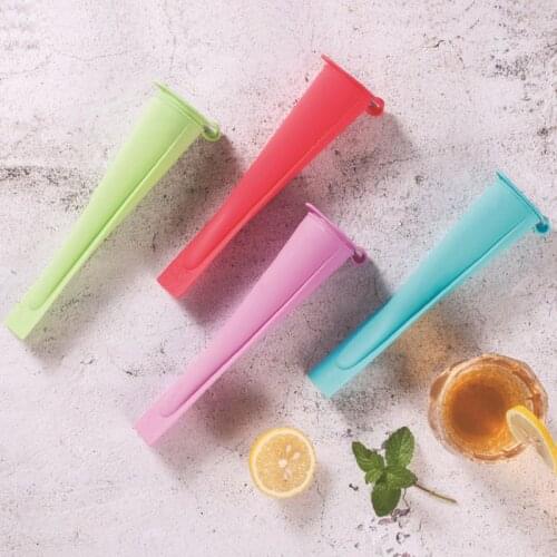 Multicolor Creative DIY Ice Cream Ice Mold Silicone Food Grade Handheld Popsicle Mold Tray Moldes Ice Cream Maker