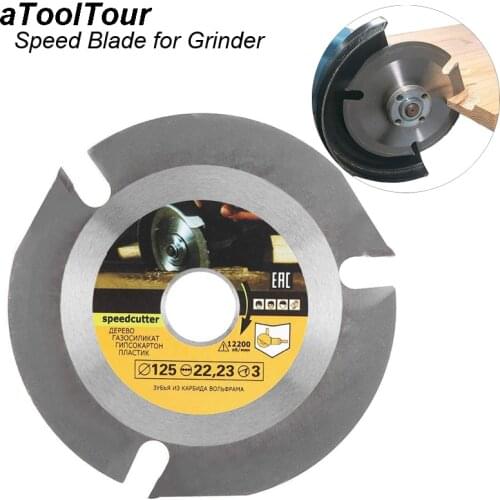 Multitool 125mm Angle Grinder Saw Disc Circular Saw Blade Wheel 3 Teethes Wood Angle Grinder Cutting Disc Carving Disk Tools