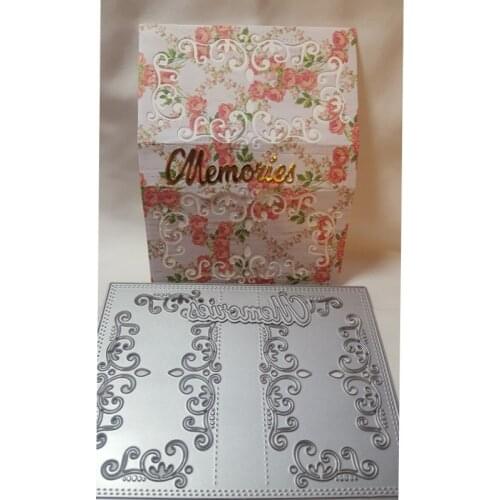 Wrap Line Frame Background Metal Cutting Dies Stencil Scrapbook Album Embossing For Gift Card Making Handcrafts Decor