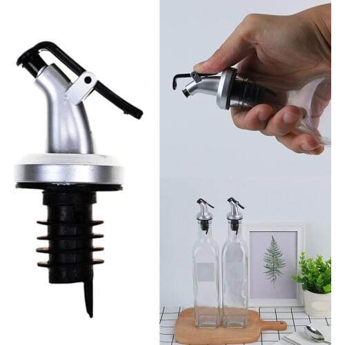 Olive Oil Sprayer Vinegar Bottles Can Lock Plug Seal Leak-proof Food Grade Plastic Nozzle Sprayer Liquor Dispenser Kitchen Tool
