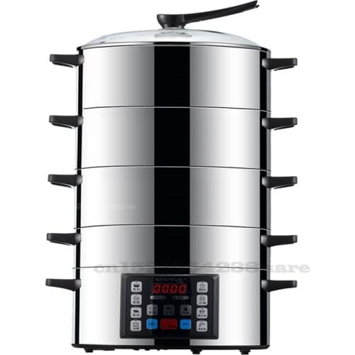 Large Capacity 304 Stainless Steel Electricity Steamer Fast Cooking for Home Commercial Multifunctional Steam Boiler