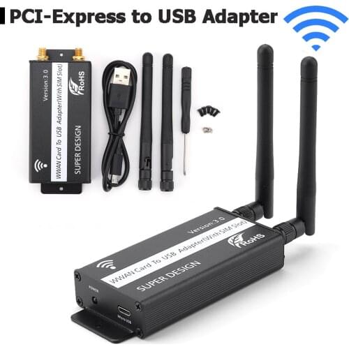 PCI-E PCI-Express to USB Adapter with SIM Card Slot for WWAN/LTE Module