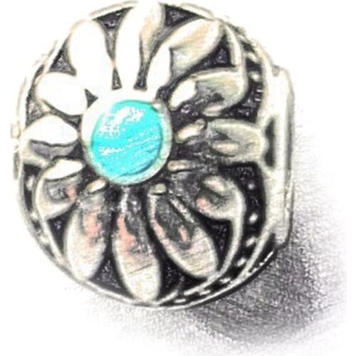 Silver Plated Lotus Ethnic Flower Karma Beads Fit Bracelet Necklace Chain Lotos DIY Bead Accessories Jewelry Gift For Women Men