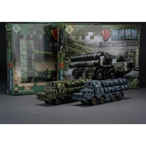 Russia S-300 Air Defense Missile Systems Transport Launching Vehicle 1:72 Plastic Assembled Puzzle Military Model Toys