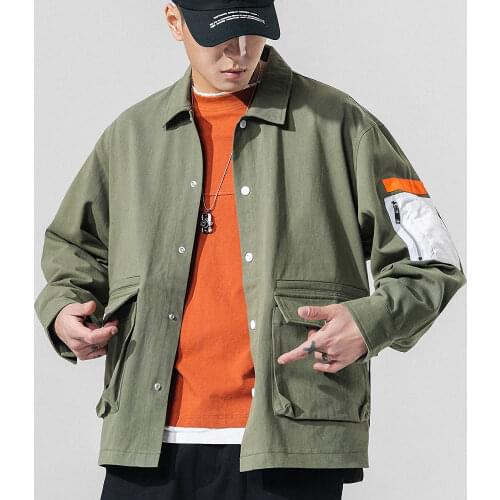 Mens Long Sleeve Cotton Shirts Loose Streetwear Autumn Korean Style Casual Fashion Harajuku Male Oversize Clothing High Quality