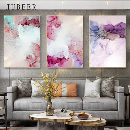 Nordic Color Abstract Canvas Paintings on The Wall Art for Living Room Decoration Picture Posters and Prints Home Decor Painting
