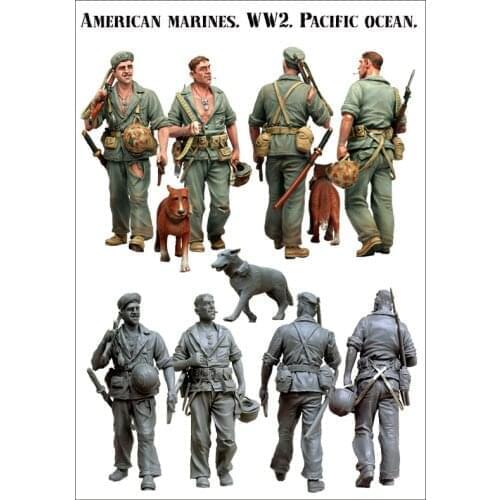[tuskmodel] 1 35 scale resin model figures kit The US army E033