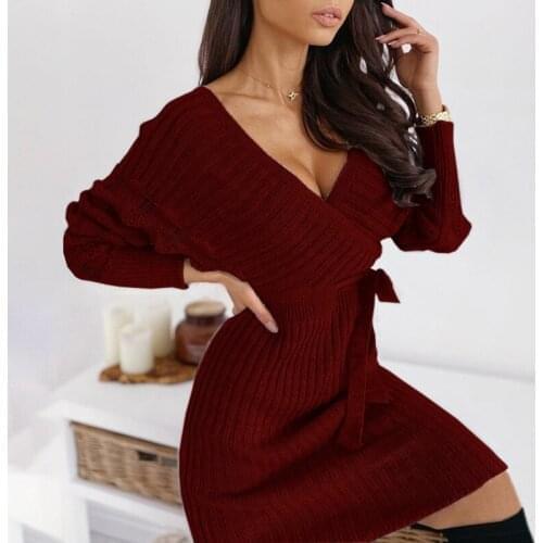 Womens New Style Long Multi-color Warm 2020 Fashion Autumn Winter Sweater Sweater V-neck Elegant Lace Lady Sweater Plus Size