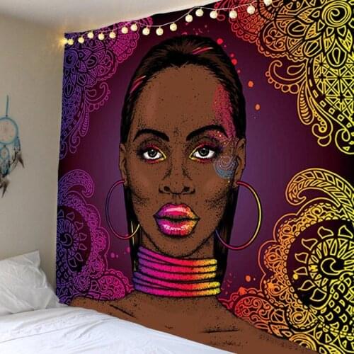 Woman, Colorful Texture Blanket Bedroom Wall Hanging Decoration Tapestry Wall Hanging Art