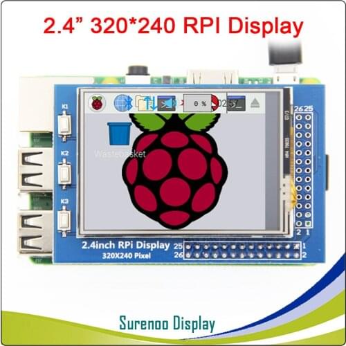 2.4 / 2.8 inch 320*240 Touch Panel TFT LCD Module Screen Display for Raspberry Pi GPIO Input