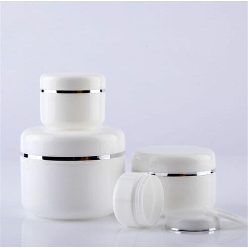 1000pcs Refillable Bottles Travel Face Cream Lotion Cosmetic Container Plastic Empty Makeup Jar Pot 20/30/50/100/150/250ml