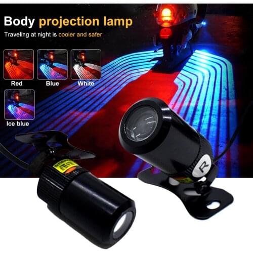 2Pcs/Pair Angel Wings Light LED Welcome Lamp Projector Ghost Shadow Puddle Motorcycle Lights Decoration Lights