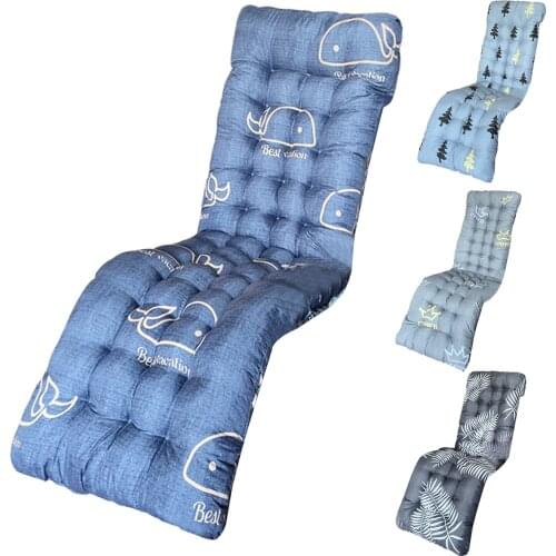 4 Color Cushion Soft Comfortable Office Chair Seat Cushions Reclining Chair Cushion Long Cushion Outdoor Garden Seat Cushion