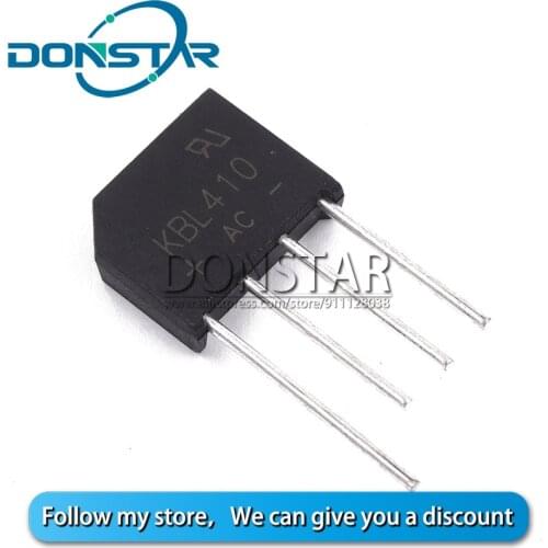 5PCS KBL410 4A 1000V KBL-410 zip-4 rectifier bridge diode new and original ic