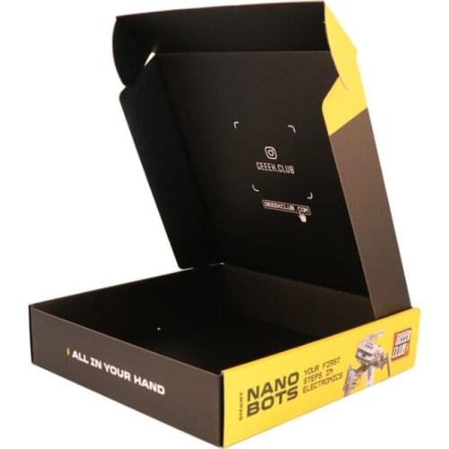 500pcs custom Printed Corrugated Cardboard Carton Packaging Cartons Shipping Box Cosmetic Mailing Corrugated Packaging Boxes