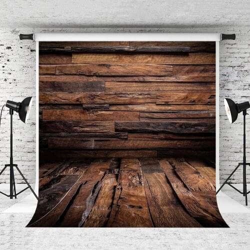 VinylBDS Retro Dark Wooden Photography Backdrops Children Background Photography Vintage Scenic Photography Backdrops