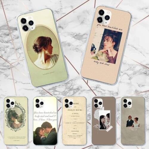 Pride And Prejudice Jane Austen Phone Case for iPhone 11 12 pro XS MAX 8 7 6 6S Plus X 5S SE 2020 XR mini Luxury shell funda