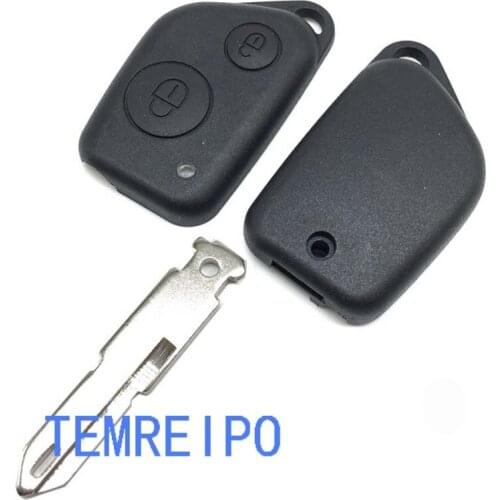 2 buttons remote key shell case for Peugeot 106 206 306 406