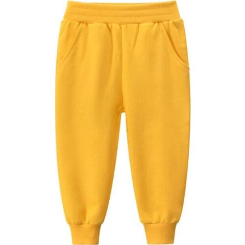 27kids Autumn Children Sweatpants Boys And Grils Leggings Pants Pure Color Breathable For PE Class Kids Trousers For 2-9 Year