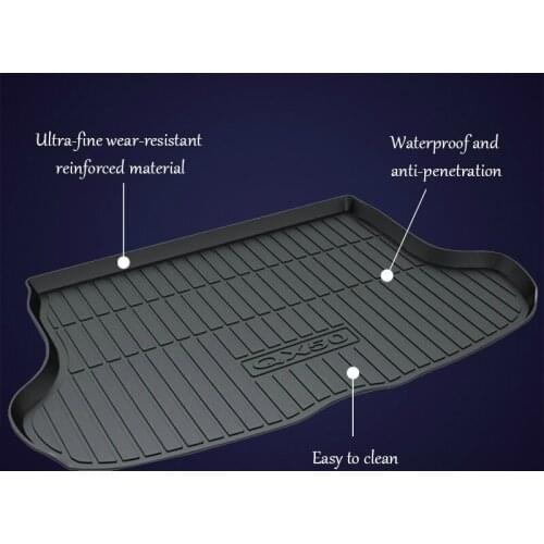 For Infiniti QX50 Q50L Styling Boot Liner Tray Waterproof Carpet Anti-slip Mat Accessories 1Set Car Cargo Rear Trunk Mat