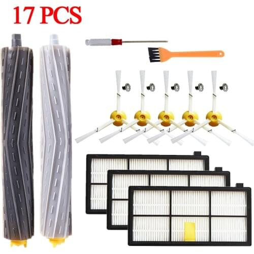 Tangle-Free Debris Extractor + Side brush + HEPA Filter for iRobot Roomba 800 865 870 880 900 980 990 Robot Vacuum Cleaner Parts