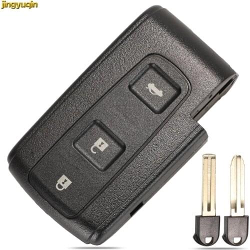 Jingyuqin High Quality 3 Buttons Remote Car Key Shell For Toyota Prius Corolla Verso Smart Key Fob Toy43 Uncut Blade