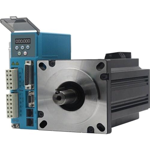 NEMA52 35NM JMC 3phase 130 Closed Loop Stepper Motor Display Panel Driver CNC KIT 2500 Line 130J12225EC-2500+3HSS2208H