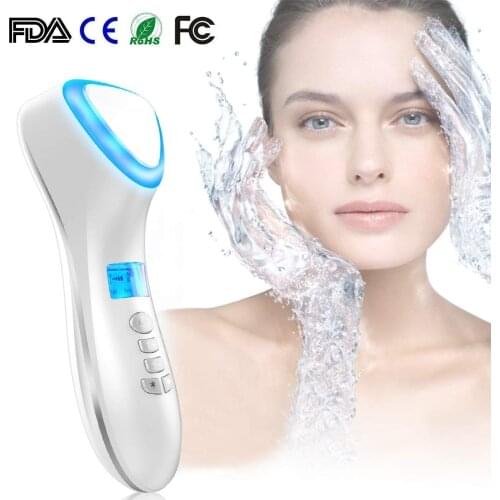 Hot and Cold Face Massager Sonic Cordless Handheld Facial Massage Electric Face Product Exfoliator Deep Cleansing Skin Care Tool