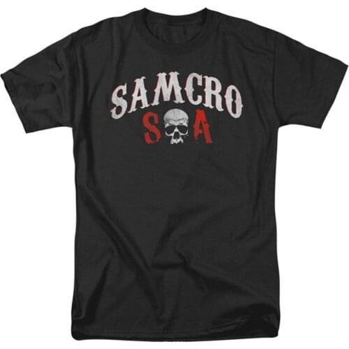2019 New Fashion Cool Men T-shirt Anarchy Mens Forever Samcro T-shirt Black