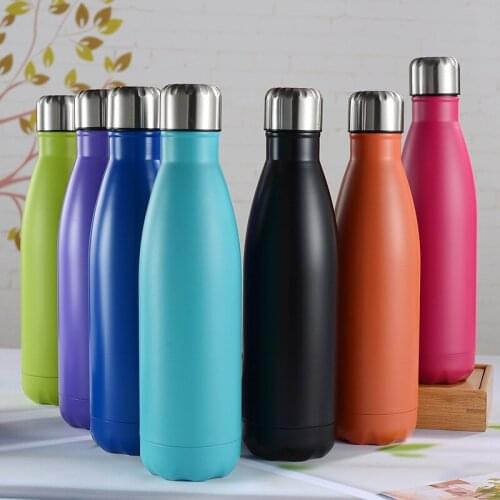 New Style Cola Bottle Thermos Gift Bottle 304 Stainless Steel Water Cup Student School Drinking Supplies Portable