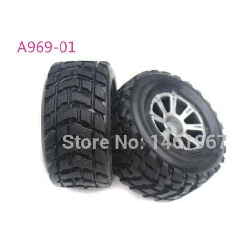 Original Wltoys A969-01 Left Tire and A969-02 Right Tire Part RC Car Left Tire/ for Wltoys A969 K929 1/18 RC Car Part