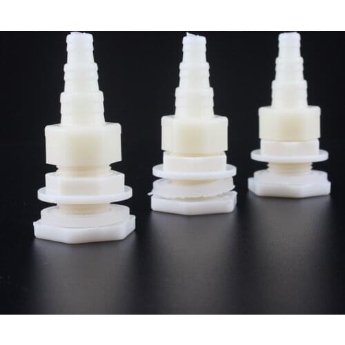 5 sets 1/2'' Fish tank Joint Water Outlet Hose Adapter ABS Aquarium 20mm Water Tank Connector Bucket Joint Water Tower Fittings