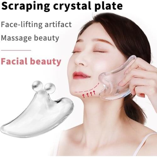 Crystal Plate Face Fcraping Face And EyesTransparent Beauty Tool Shave Artifact