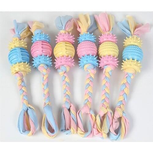 Random Color Safety Rubber Puppy Big Dog Toy Bite Resistant Pet Chew Toys for Small Large Dogs Interactive Mascotas Products