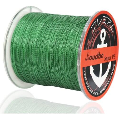 Jioudao Series 4 Strands Braided Fishing Line 500m Super Strong Multifilament Fishing Line Carp Fishing 8LB-140LB Braid Line