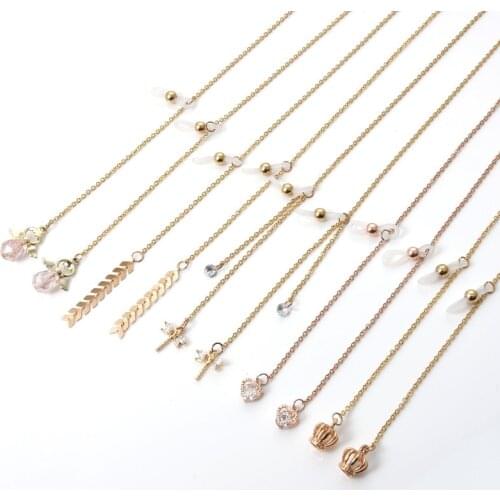 316L Stainless Steel Glasses Mask Chain Vintage Eyeglass Lanyard Glasses Holder Neck Rope Sunglasses Chain Lanyards Neck Strap