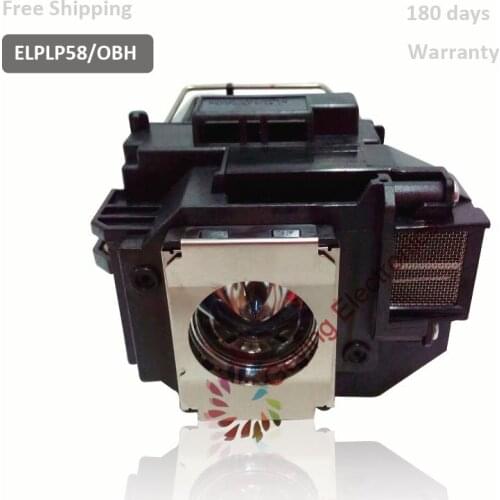 Compatible New Epson Projector Lamp V13H010L58/ELPLP58 for Epson EB-S10/ S9/ X10/ X10LW/ X9/ PowerLite 1220/1260/EX3200/EX5200