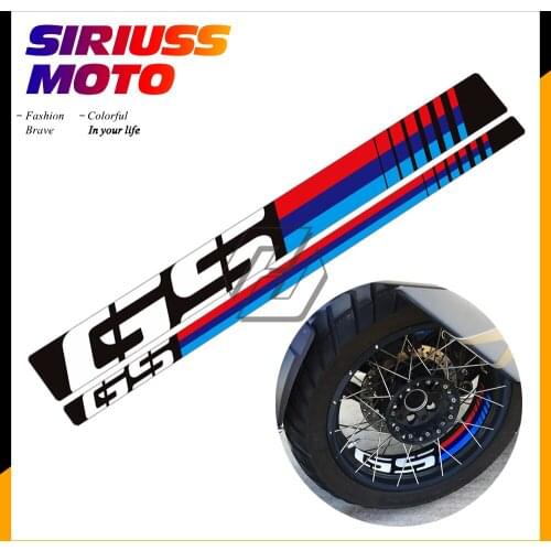 Motorcycle Front/Rear Wheel Reflective Decal Case for BMW R1200GS Adventure 2006-2018 R1250GS Adv 2019 Rim Decoration