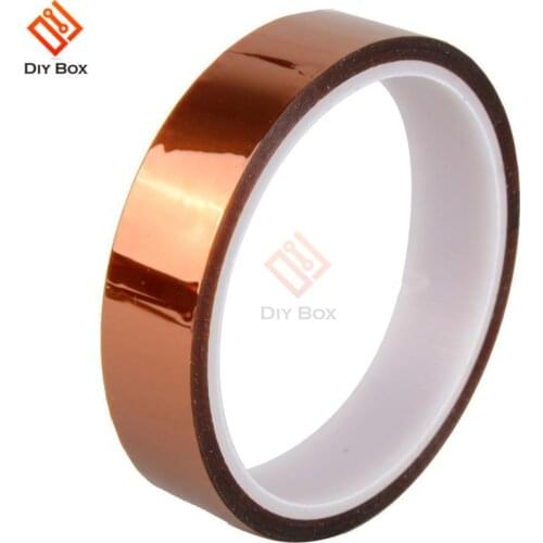 20mm 2cm X 30M High Temperature Resistant Tape Roll Gold 100ft Heat Resistant Adhesive Polyimide Insulation Thermal Tape For BGA