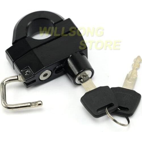 Universal Helmet Lock Anti-theft Security 25mm Handlebar Clamp For HARLEY-DAVIDSON BREAKOUT LOW RIDER FLD Dyna FLHR Road King