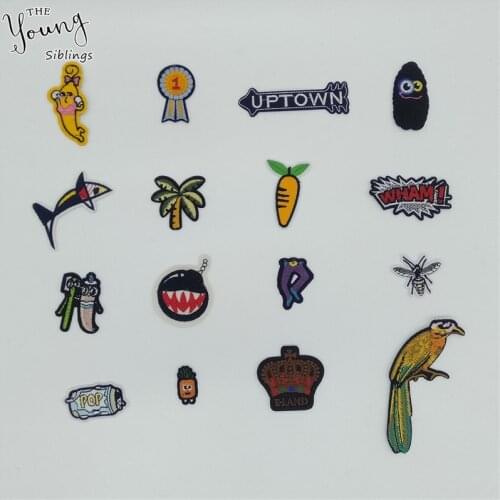 High quality Embroidered Iron on Patches for Clothing DIY Stickers Sewing Garment Appliques Badge Decorate Clothing Accessories