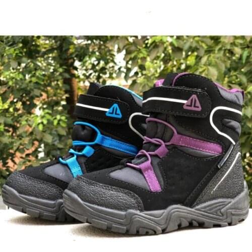 Boys girls snow boots warm baby waterproof children thick size 22 to 35 wallvell