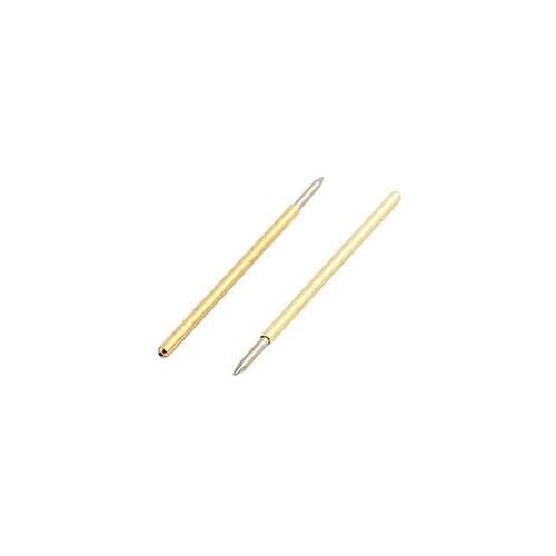 10pcs P50-B1 0.68mm Dia 15.7mm Length Metal Spring Pressure Test Probe Needle