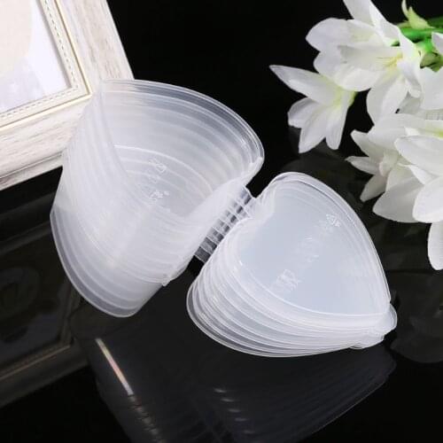 10Pcs Disposable Jello Shot Cups Set Of 70ml Heart Shaped Sauce Pot Container With Conjoined Lid Slime Storage For Ketchup