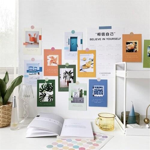 15Pcs Ins Style Nordic Landscape Nature and Life Photography Series Paper Card Stickers Walls Props Popular Home Decoration
